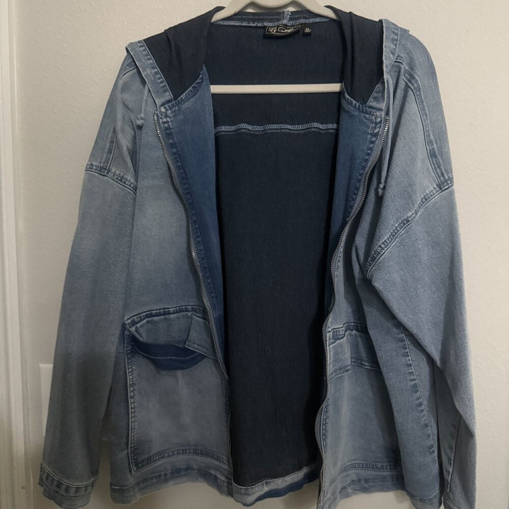 Denim Hoodie- XL
